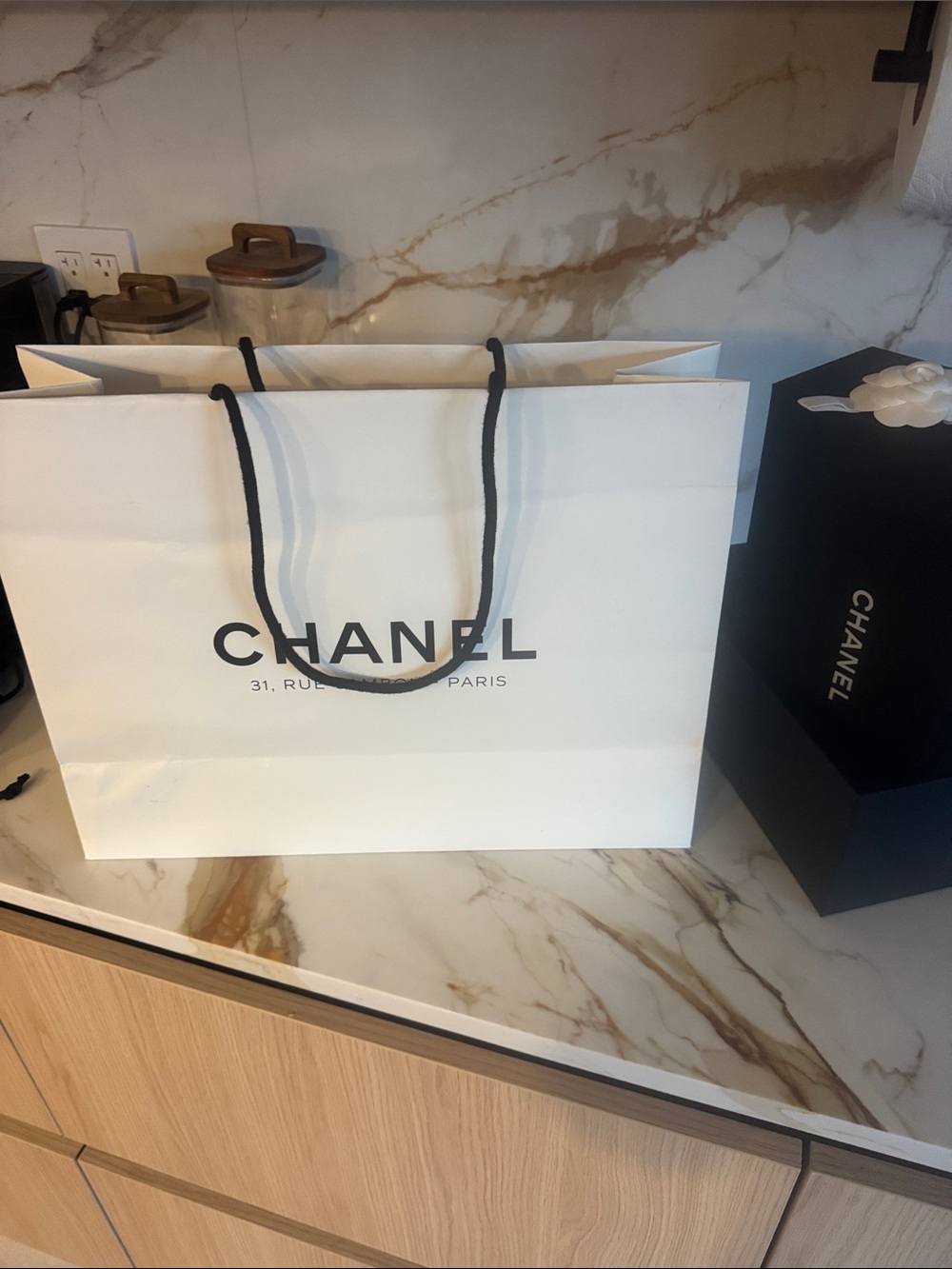 Chanel Shopping Bag and box from Paris